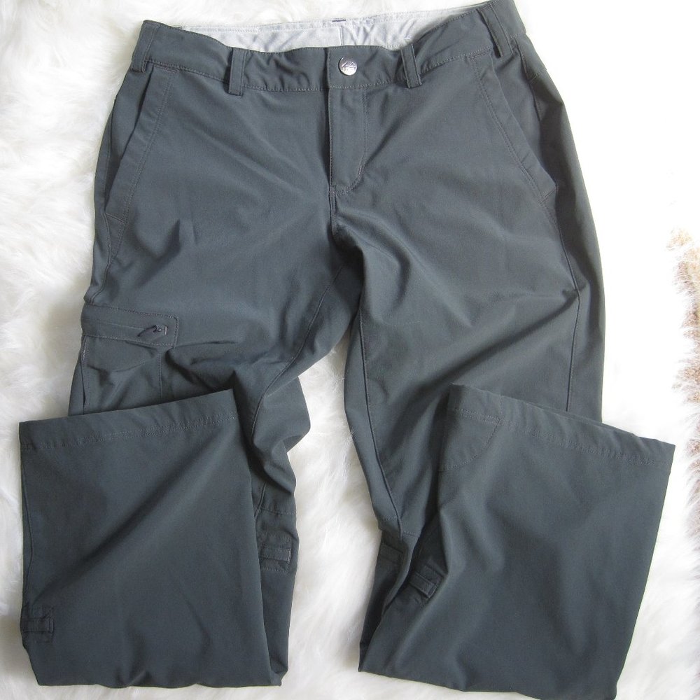 REI Women's Size 0 Petite Hiking or Traveling Pants in Asphalt Grey Convertible